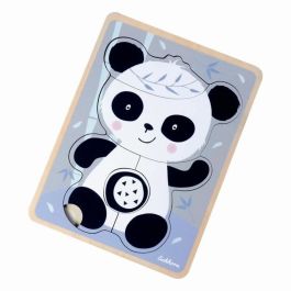 Puzzle Infantil de Madera Eichhorn Panda 6 Piezas