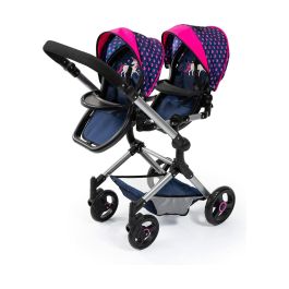 Carrito para Muñecas Reig Azul Gemelar