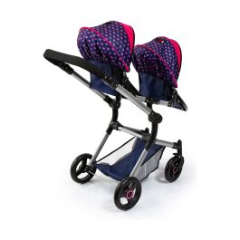 Carrito para Muñecas Reig Azul Gemelar