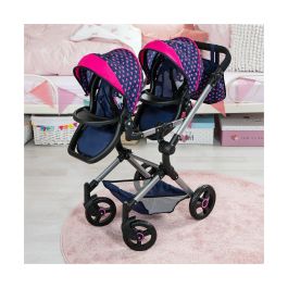 Carrito para Muñecas Reig Azul Gemelar