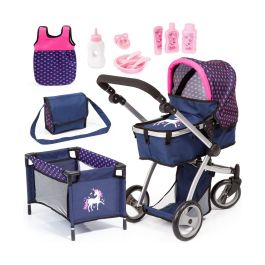 Set carrito coche de muñecas mega combi 69.98x54.99x34.98 cm