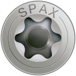 Caja de tornillos SPAX Rosca parcial 4 x 40 mm Cabeza plana (25 Unidades)