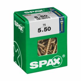 Caja de tornillos SPAX Yellox Madera Cabeza plana 75 Piezas (5 x 50 mm) Precio: 7.95000008. SKU: S7913934