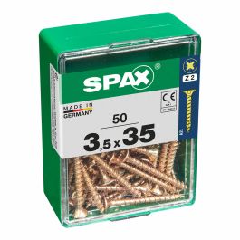 Caja de tornillos SPAX Tornillo de madera Cabeza plana (3,5 x 35 mm) Precio: 3.95000023. SKU: S7913876
