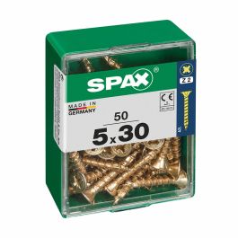 Caja de tornillos SPAX Tornillo de madera Cabeza plana (5 x 30 mm) (5,0 x 30 mm) Precio: 4.94999989. SKU: S7913925