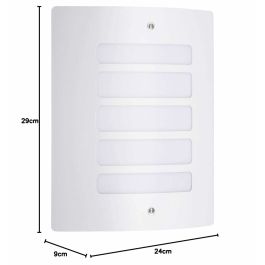 Aplique de exterior BRILLIANT TODD - E27 - 1x60W - Color blanco