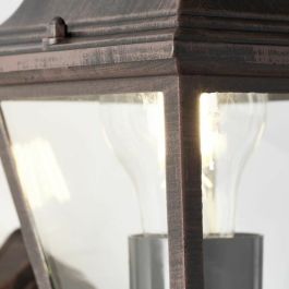 Lámpara de Pared Brilliant Nissie Exterior Negro oxidado E27 60 W