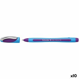 Boligrafo de tinta líquida Schneider Slider Memo XB Violeta (10 Unidades)