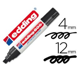 Rotulador permanente Edding Negro Rotulador permanente Edding Negro