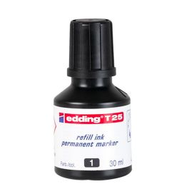 Tinta de recarga Edding T25 Permanente Negro 30 ml (10 Unidades)