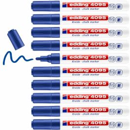 Rotuladores de tiza líquida Edding 4095 Azul (10 Unidades)