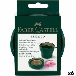 Vaso Faber-Castell Clic & Go Plegable Verde oscuro 6 Piezas