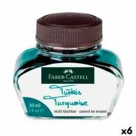 Tintero Faber-Castell Turquesa 6 Piezas 30 ml