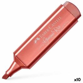 Marcador Faber-Castell Textliner 46 metálico Rojo (10 Unidades) Precio: 15.49999957. SKU: S8421720