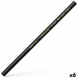 Lápiz Faber-Castell Pitt Charcoal Carbón Negro Azulado (6 Unidades) Lápiz Faber-Castell Pitt Charcoal Carbón Negro Azulado (6 Unidades)