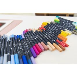 Faber Castell Rotuladores De Bocetos Goldfaber Doble Punta Fina-Pincel C-Surtidos Set Diseño 6 Ud