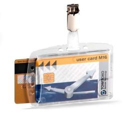 Durable <ul><li>Namensschild Doppelbox mit Clip für 2 Betriebs-/Sicherheitseinrichtung</li><li>Befestigungstechnik: drehbare Clipbefestigung</li><li>Farbe des Rahmens: transparent</li><li>Beschriftungsschild auswechselbar</li><li>Daumenstanzung für schnel Durable <ul><li>Namensschild Doppelbox mit Clip für 2 Betriebs-/Sicherheitseinrichtung</li><li>Befestigungstechnik: drehbare Clipbefestigung</li><li>Farbe des Rahmens: transparent</li><li>Beschriftungsschild auswechselbar</li><li>Daumenstanzung für schnel