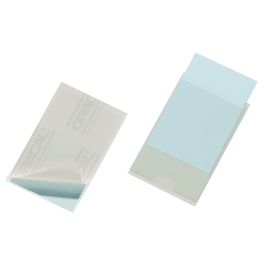 Durable pocketfix funda autoadhesiva c/etiquetas en blanco 90x57mm transparente en pack de 100 Precio: 10.99000045. SKU: S8404346