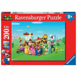 Ravensburger - SUPER MARIO - Puzzle XXL de 200 piezas - Las aventuras de Super Mario - 4005556129935 - A partir de 8 años