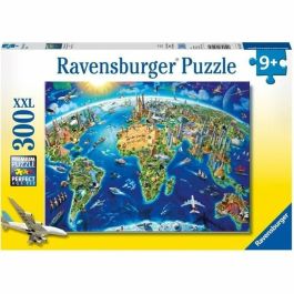 Puzzle 300 p XXL - Mapa de los monumentos del mundo Precio: 33.2750003993. SKU: B1E5BLCQA7