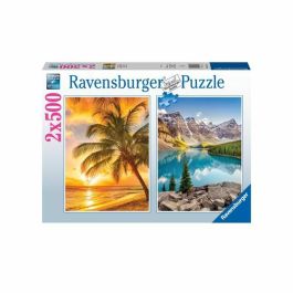 Puzzle Ravensburger Mountains & Beach 2 x 500 Piezas Precio: 27.50000033. SKU: S7181117