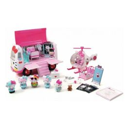 HELLO KITTY Emergency Playset con Ambulancia y Helicóptero + 6 figuras