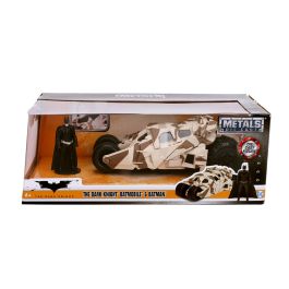 Coche metal batmóvil camuflaje 2008 el caballero oscuro incluye figura de batman de metal 7 cm escala 1:24