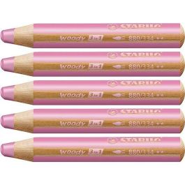 Lápices de colores Stabilo Woody Rosa 3 en 1 (5 Unidades) Precio: 11.8458998669. SKU: B1B6X72D79