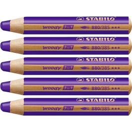 Lápices de colores Stabilo Woody Violeta 3 en 1 (5 Unidades) Precio: 11.8458998669. SKU: B1FAGTLMJP