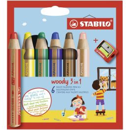 Lápices de colores Stabilo Woody 3 en 1 Multicolor