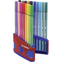 Stabilo Rotulador Pen 68 Colores Surtidos Estuche Parade Rojo 20 Ud