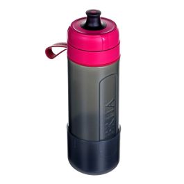 Botella con Filtro de Carbono Brita Fill&Go Active Negro Rosa 600 ml Botella con Filtro de Carbono Brita Fill&Go Active Negro Rosa 600 ml