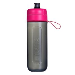 Botella con Filtro de Carbono Brita Fill&Go Active Negro Rosa 600 ml Botella con Filtro de Carbono Brita Fill&Go Active Negro Rosa 600 ml