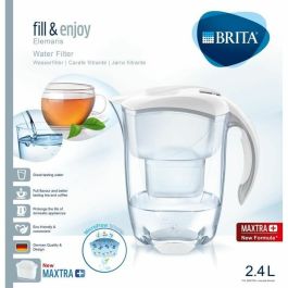 BRITA ELEMARIS Jarra con filtro blanco + 1 cartucho de repuesto