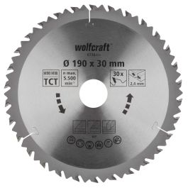 Disco de corte Wolfcraft 6736000 Ø190 X 2,4 mm Precio: 18.58999956. SKU: S7917541