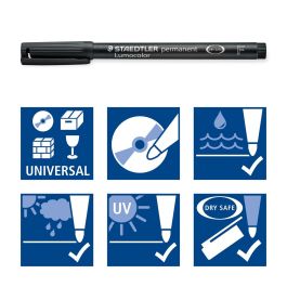 Staedtler Rotulador Permanente Lumocolor 318 F C-Surtidos Estuche 8 Ud