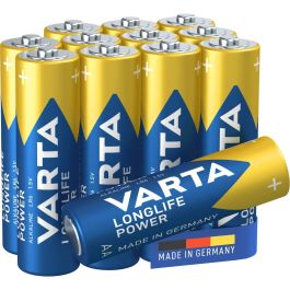 Pila varta alkalina longlife power aa - lr06 (blister 12 unid.) ø14,5x50,5mm