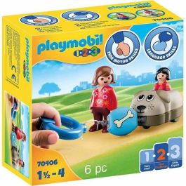 Playset Playmobil 1.2.3 Perro Niños 70406 (6 pcs) Precio: 18.49999976. SKU: S2415229