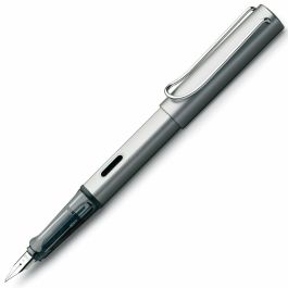 Lamy Pluma Estilográfica Al-Star Graphite 026F Punta Fina Tinta Azul Color Gris