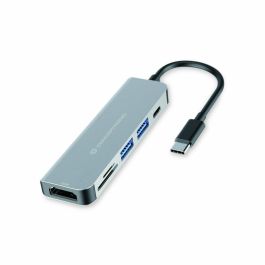 Hub USB-C Conceptronic DONN02G Aluminio (1 unidad) Precio: 31.95000039. SKU: S8425871