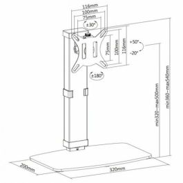 Soporte de Mesa para Pantalla Equip 65012607101 32"