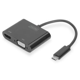 Adaptador USB C a VGA/HDMI Digitus DA-70858