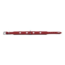 Collar para Perro Hunter Swiss Rojo/Negro (41-49 cm)