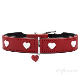 Collar para Perro Hunter Love XS/S 30-34 cm Rojo/Blanco