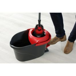Mopa Fregona con Cubo Vileda Ultramat Turbo XL Negro Rojo Microfibra Mopa Fregona con Cubo Vileda Ultramat Turbo XL Negro Rojo Microfibra
