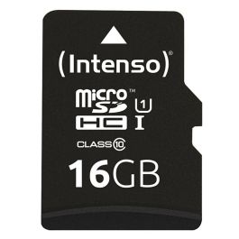 Tarjeta de Memoria Micro SD con Adaptador INTENSO 34234 UHS-I Premium Negro