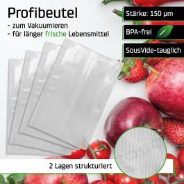 Bolsa para envasar al vacío Caso Design 1201/ 16+23cm/ 50 bolsas