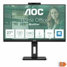 Monitor Profesional AOC Q27P3QW 27"/ QHD/ Webcam/ Multimedia/ Regulable en altura/ Negro