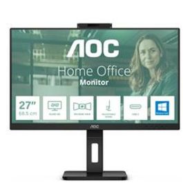 Monitor Profesional AOC Q27P3CW 27"/ QHD/ Webcam/ Multimedia/ Regulable en altura/ Negro