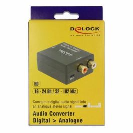 Convertidor de Audio DELOCK Toslink - RCA Negro